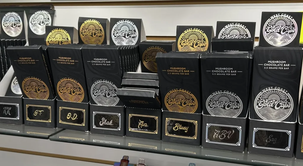 What Are West Coast Gold Caps Mushroom Chocolates?