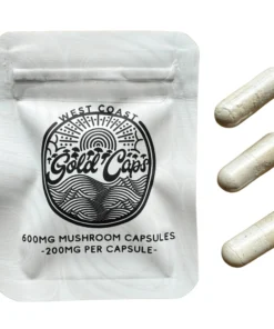 Buy West Coast Gold Caps Mushroom Capsules 600mg | Premium Psilocybin Microdose Capsules
