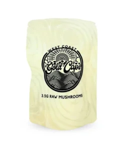 Buy West Coast Gold Caps Raw Mushrooms 3.5g | Premium Raw Mushroom Packs