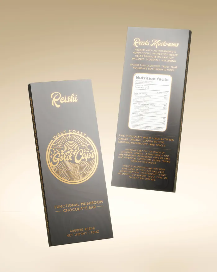 Buy West Coast Gold Caps - Reishi 4000mg Chocolate