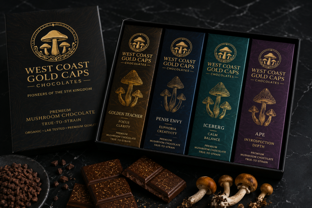 Why West Coast Gold Caps Focuses on True-to-Strain Mushroom Chocolates