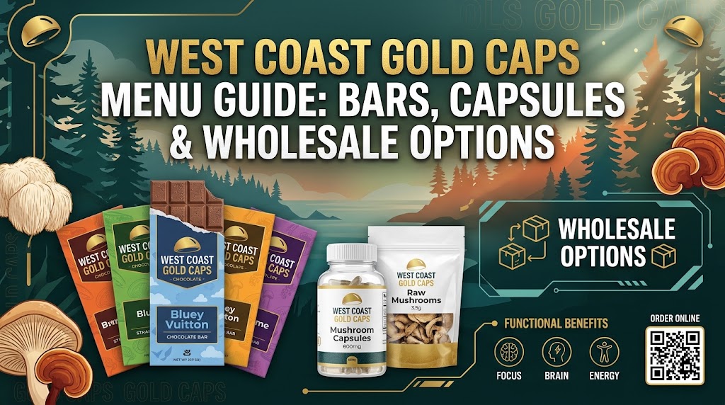 West Coast Gold Caps Menu Guide Bars Capsules Wholesale Options