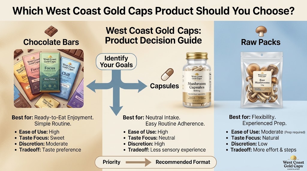 Which West Coast Gold Caps Product Should You Choose