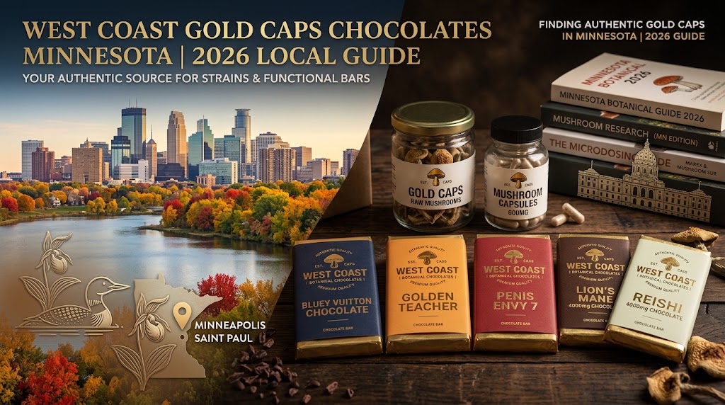 West Coast Gold Caps Chocolates in Minnesota